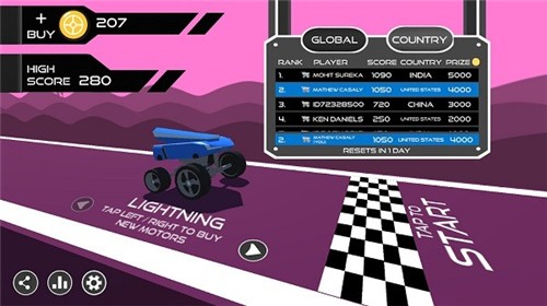 游戏解说皮皮哥汽车跑酷手游截图