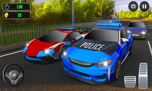 警车追逐驾驶速度碰撞模拟器截图