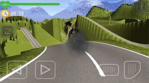 僵尸高速公路自行车驾驶手机端游戏截图
