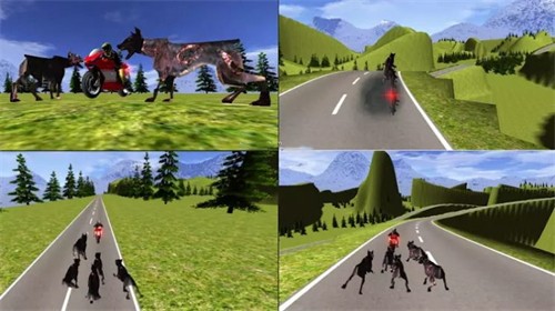 僵尸高速公路自行车驾驶手机版游戏截图