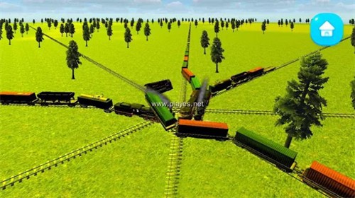 火车碰撞铁路模拟截图