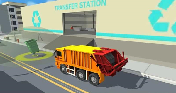 像素城市垃圾车模拟截图